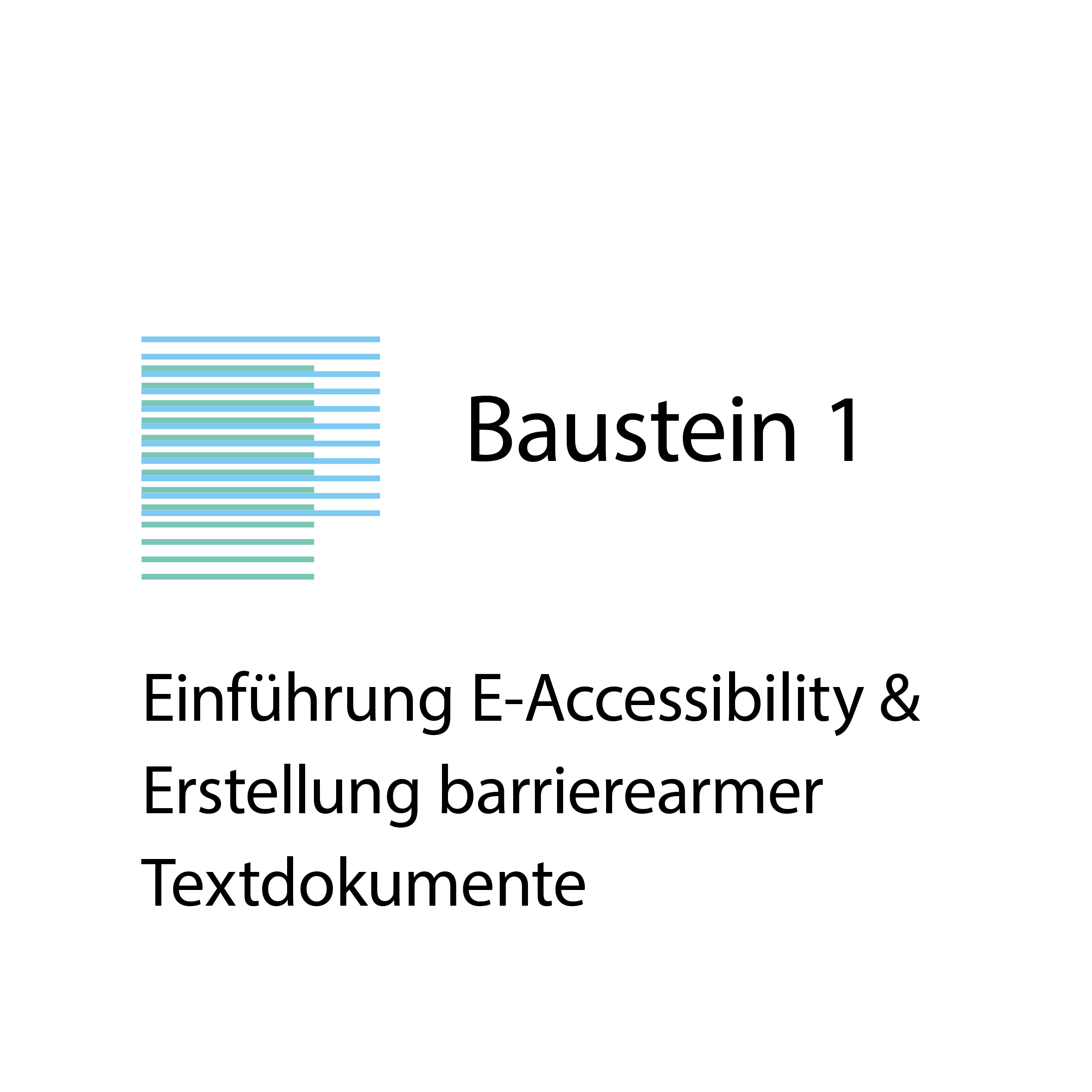 Öffnen Baustein 1